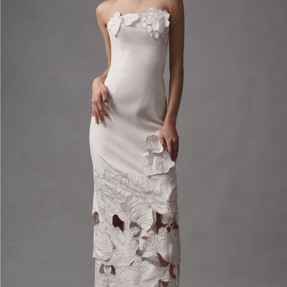 strapless tube dresses Liquid Jersey Strapless Long Tube Prom Dress– PromGirl